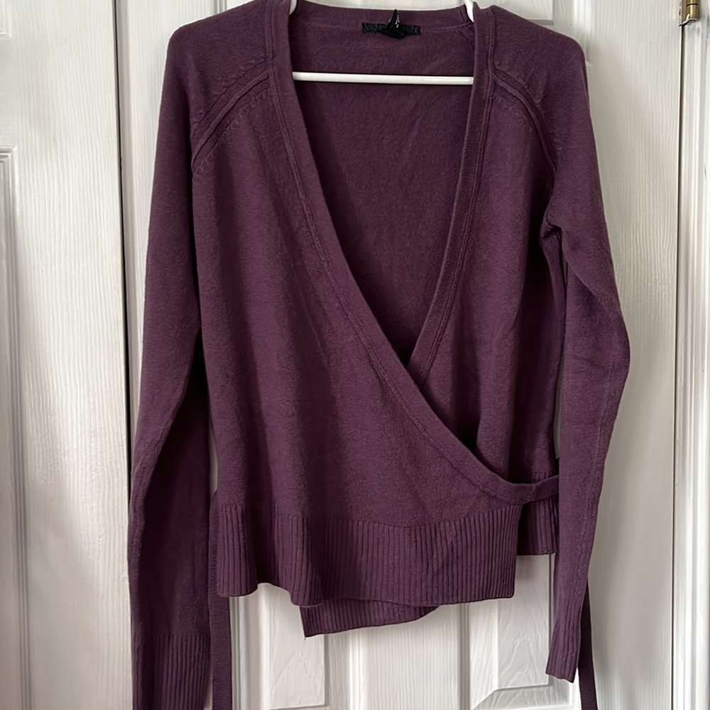 H&M ballerina style wrap sweater size Small